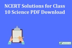 NCERT Solutions for Class 10 Science PDF Download