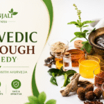 Herbal kadha with tulsi and ginger for ayurvedic dry cough remedy